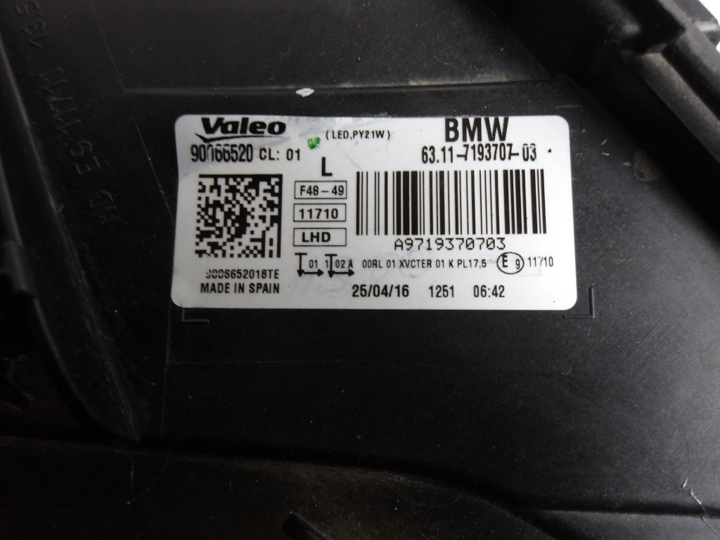 [GYÁRI BONTOTT] BMW BAL ELSŐ FÉNYSZÓRÓ (VENTILÁTOROS) | X1 F48 | 6311 7193707 4. kép